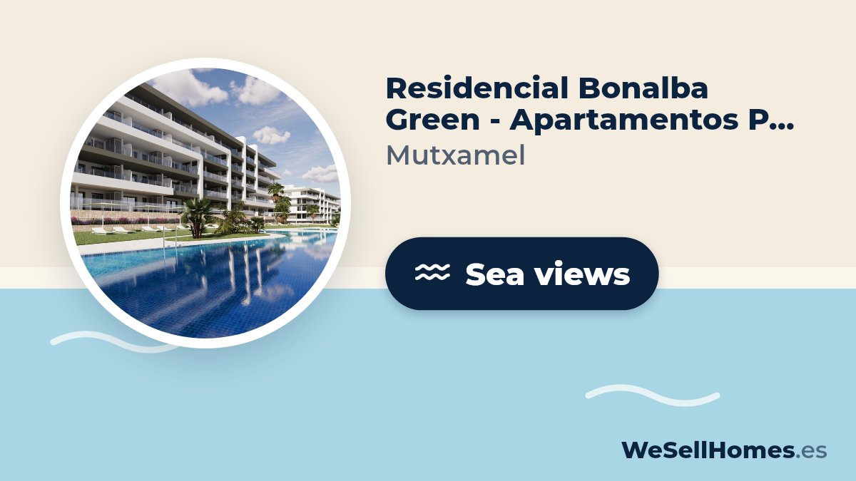 Residencial Bonalba Green - Apartamentos Phase 2, Mutxamel: Sea views