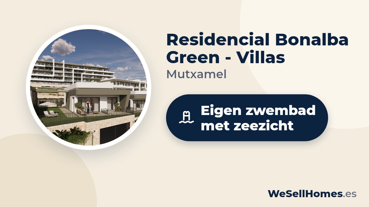 Residencial Bonalba Green - Villas, Mutxamel: Eigen zwembad met zeezicht