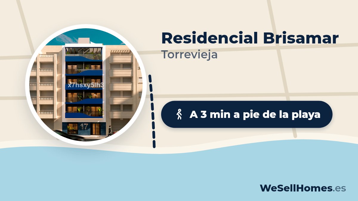 Residencial Brisamar, Torrevieja: A 3 min a pie de la playa