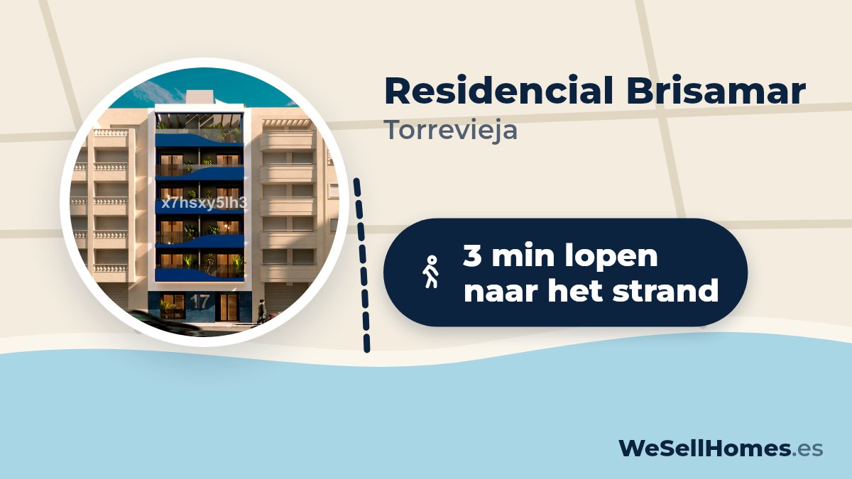 Residencial Brisamar, Torrevieja: 3 min lopen naar het strand