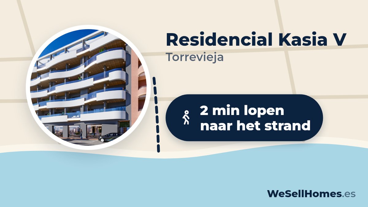 Residencial Kasia V, Torrevieja: 2 min lopen naar het strand