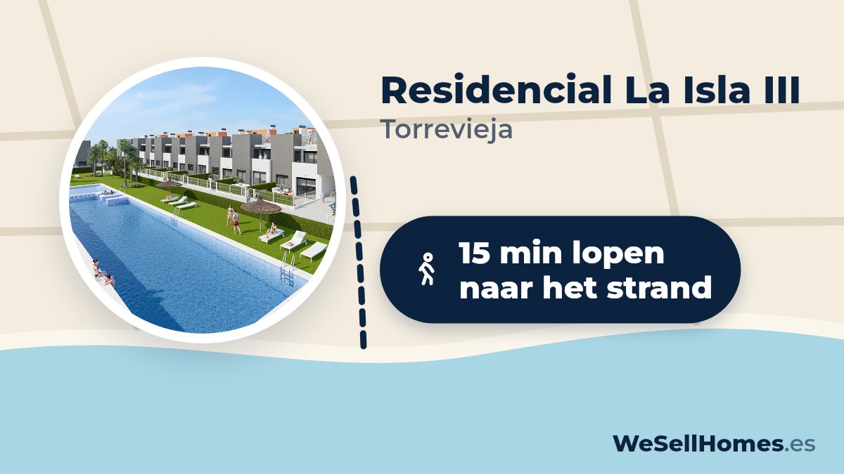 Residencial La Isla III, Torrevieja: 15 min lopen naar het strand