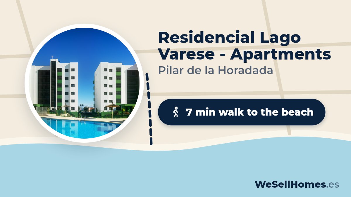 Residencial Lago Varese - Apartments, Pilar de la Horadada: 7 min walk to the beach