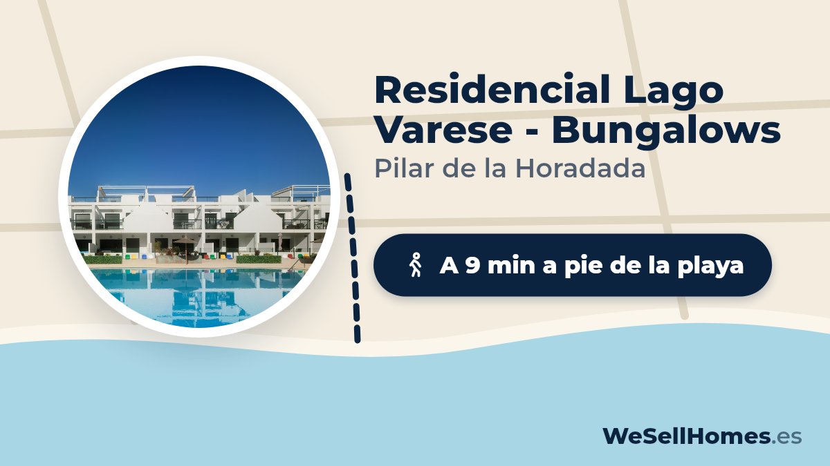 Residencial Lago Varese - Bungalows, Pilar de la Horadada: A 9 min a pie de la playa