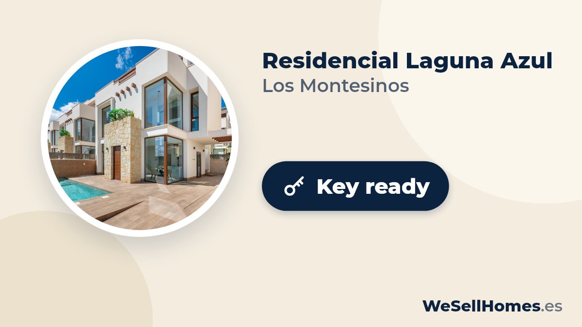 Residencial Laguna Azul, Los Montesinos: Key ready