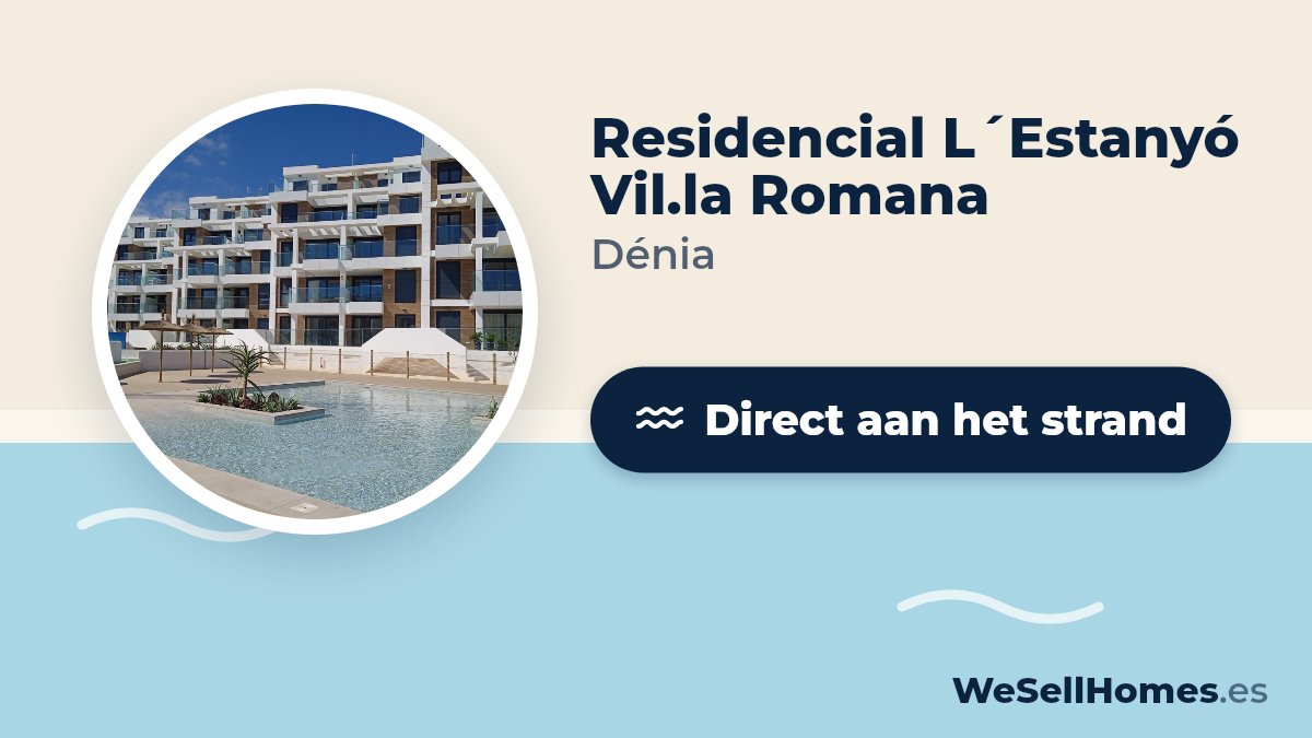 Residencial L´Estanyó Vil.la Romana, Dénia: Direct aan het strand