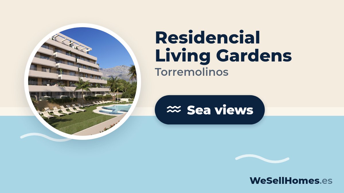 Residencial Living Gardens, Torremolinos: Sea views