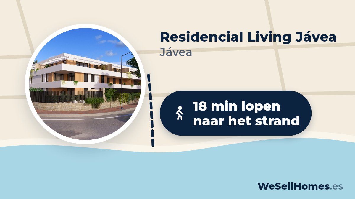 Residencial Living Jávea, Jávea: 18 min lopen naar het strand