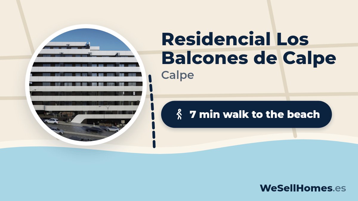 Residencial Los Balcones de Calpe, Calpe: 7 min walk to the beach