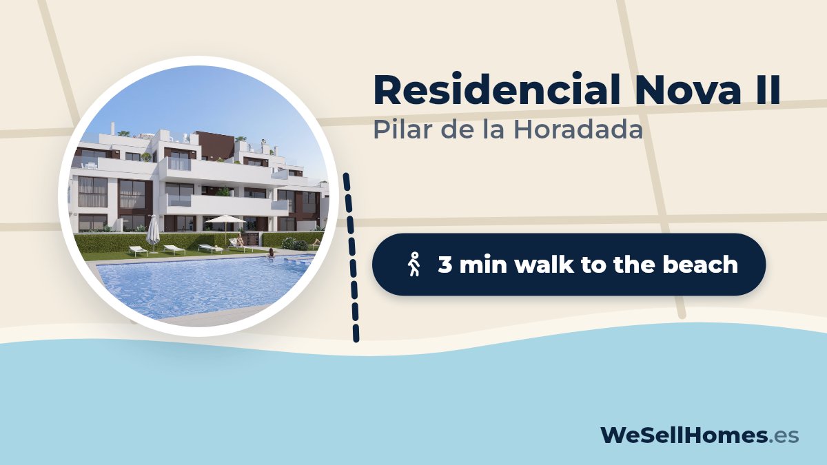 Residencial Nova II, Pilar de la Horadada: 3 min walk to the beach