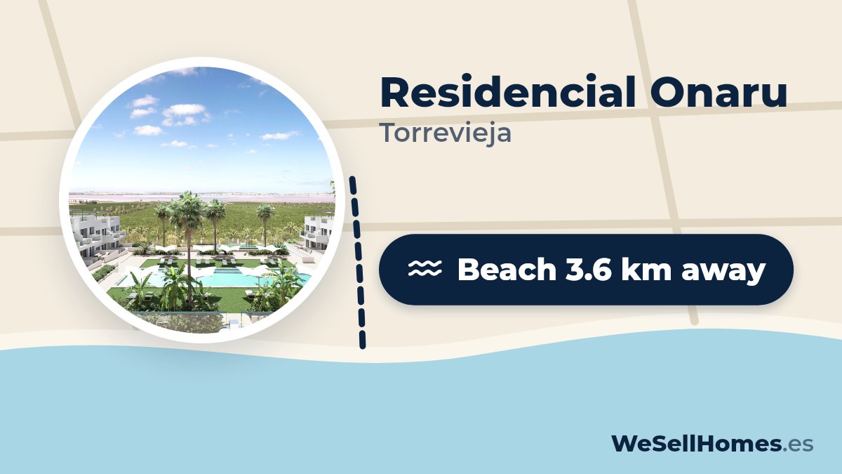 Residencial Onaru, Torrevieja: Beach 3.6 km away