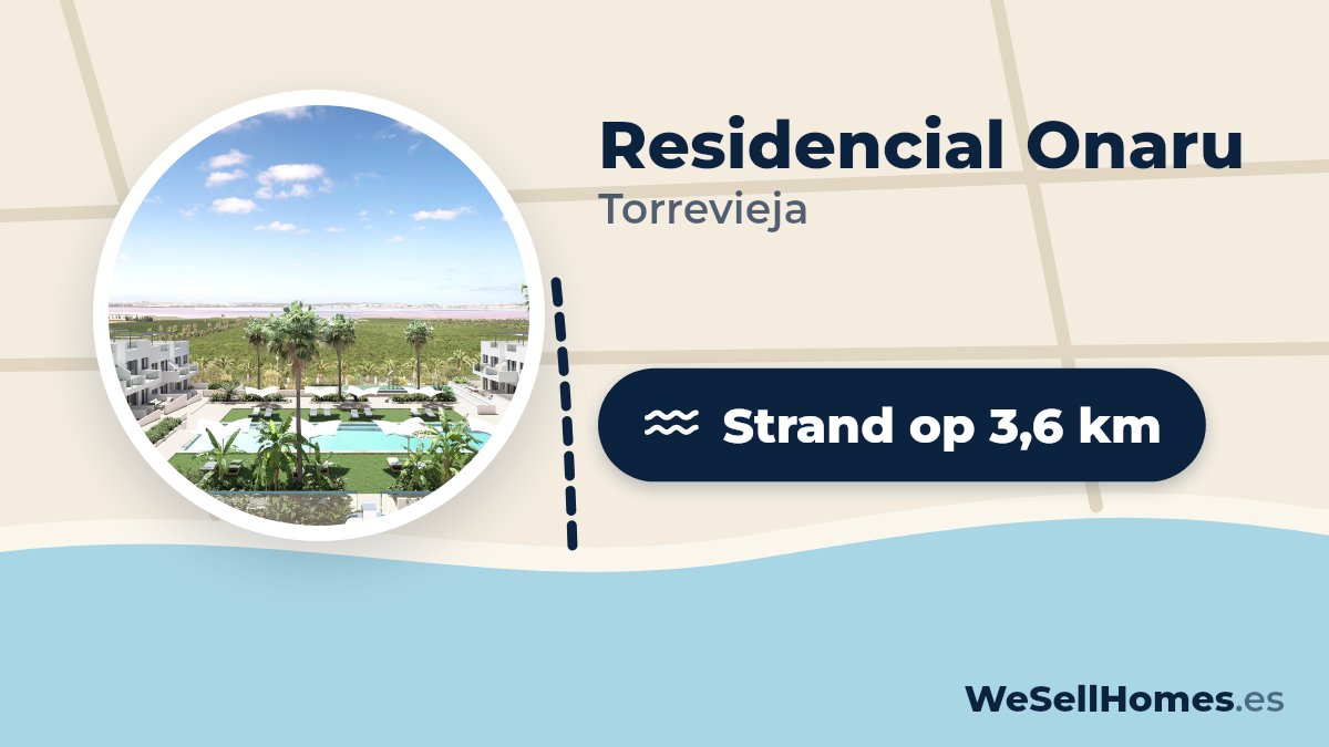 Residencial Onaru, Torrevieja: Strand op 3,6 km