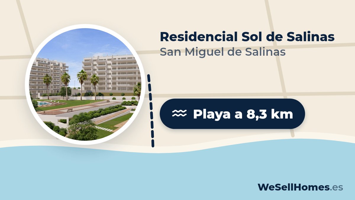 Residencial Sol de Salinas, San Miguel de Salinas: Playa a 8,3 km