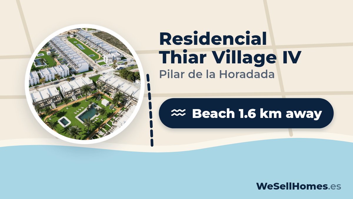 Residencial Thiar Village IV, Pilar de la Horadada: Beach 1.6 km away