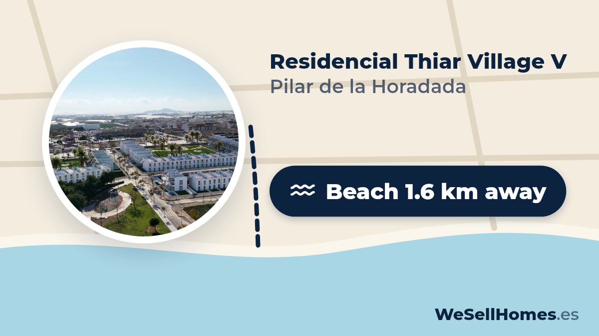 Residencial Thiar Village V, Pilar de la Horadada: Beach 1.6 km away
