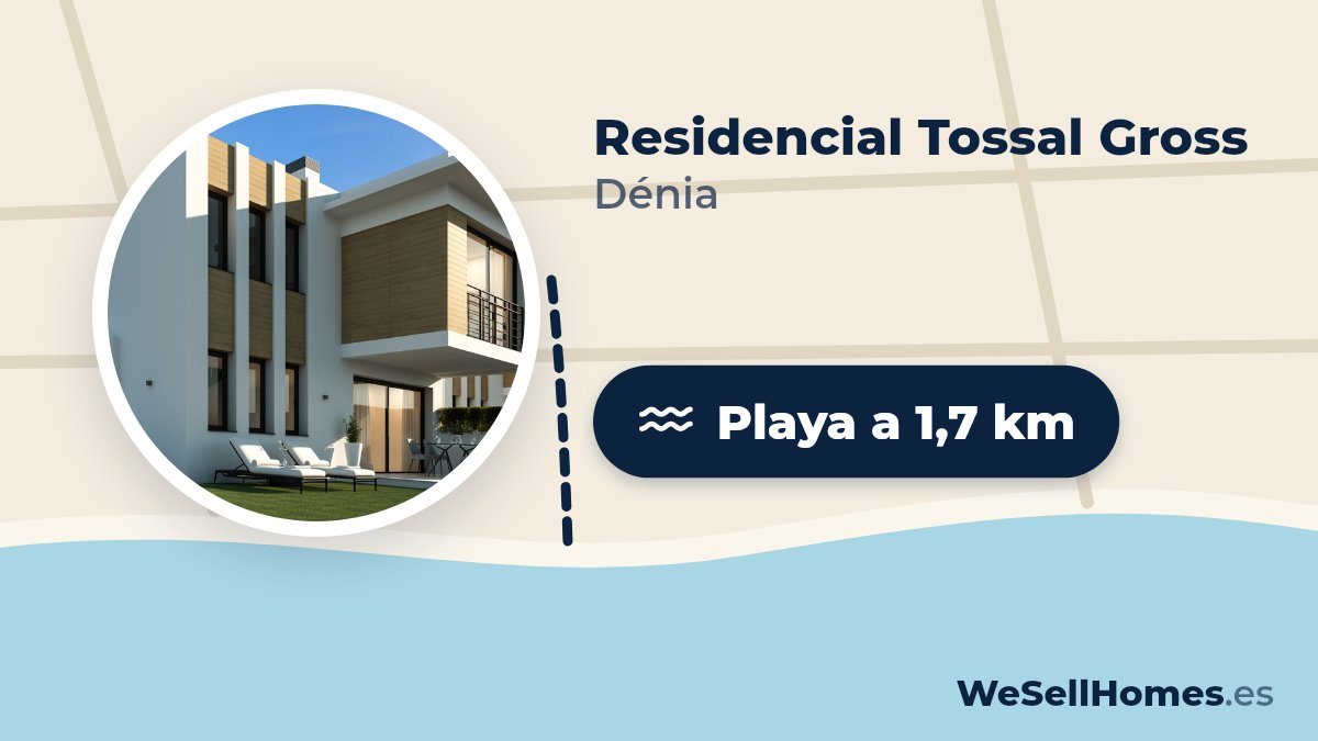 Residencial Tossal Gross, Dénia: Playa a 1,7 km