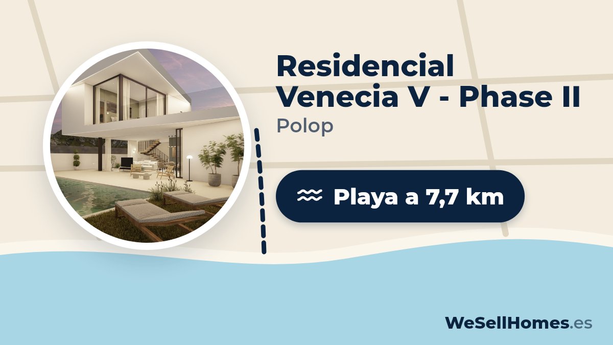 Residencial Venecia V - Phase II, Polop: Playa a 7,7 km