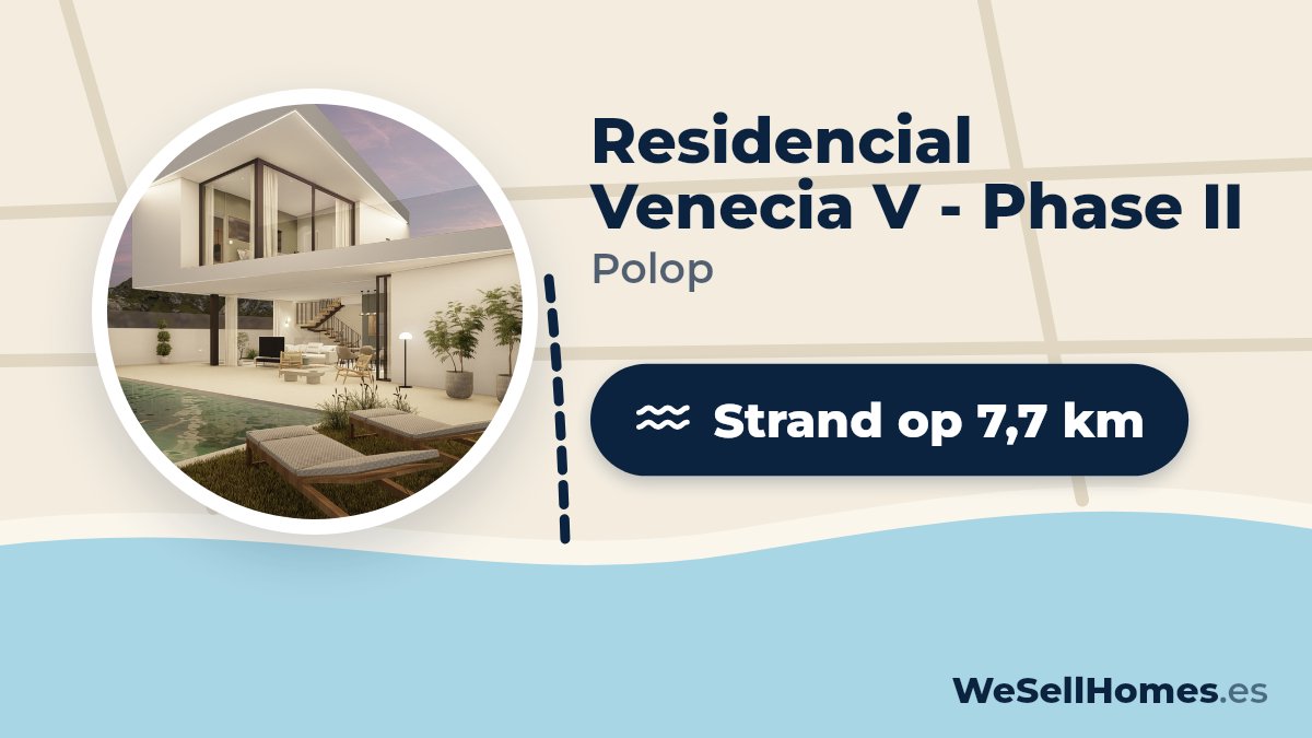 Residencial Venecia V - Phase II, Polop: Strand op 7,7 km