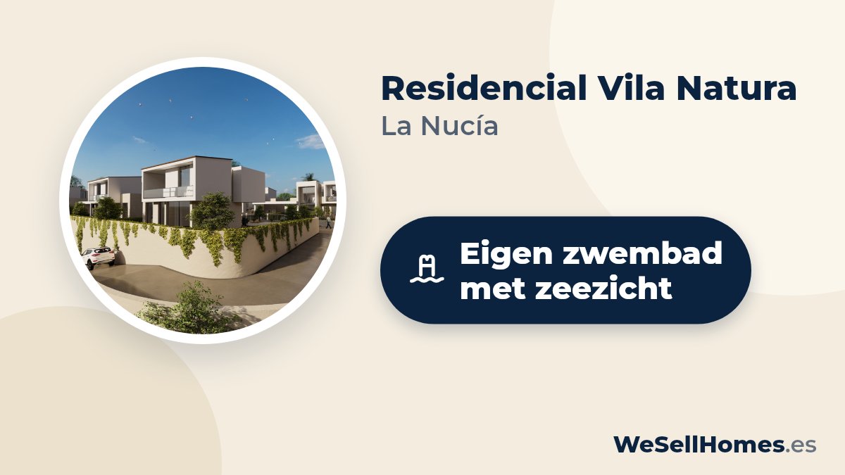 Residencial Vila Natura, La Nucía: Eigen zwembad met zeezicht