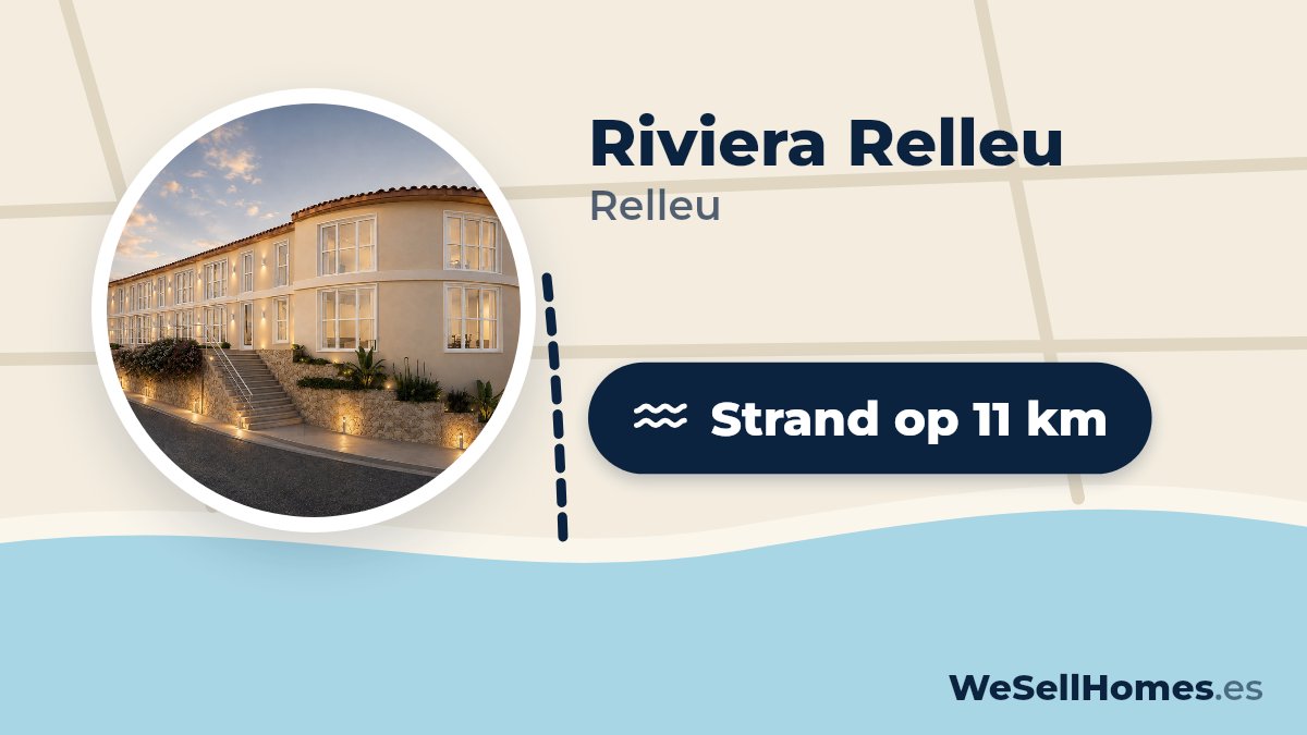 Riviera Relleu, Relleu: Strand op 11 km