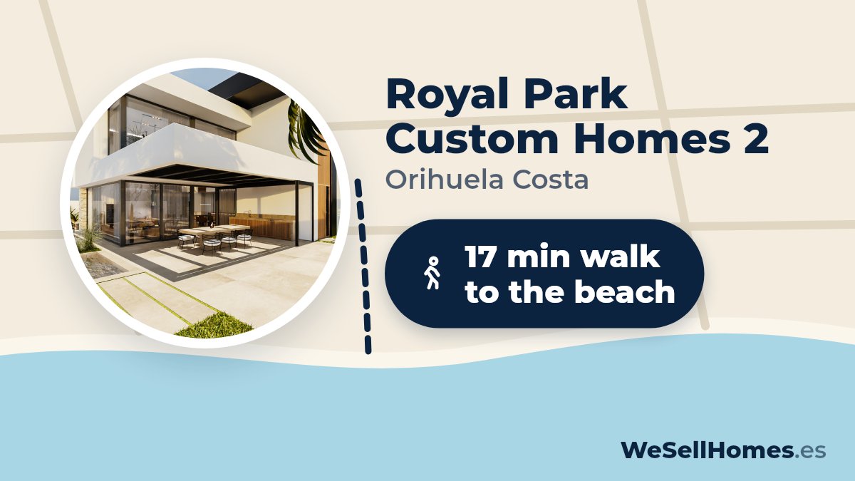 Royal Park Custom Homes 2, Orihuela Costa: 17 min walk to the beach