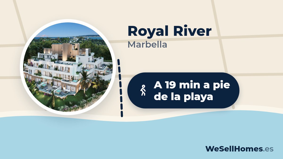 Royal River, Marbella: A 19 min a pie de la playa