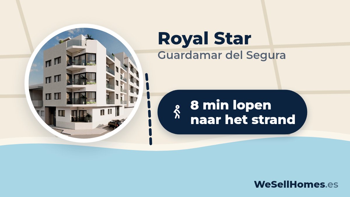 Royal Star, Guardamar del Segura: 8 min lopen naar het strand