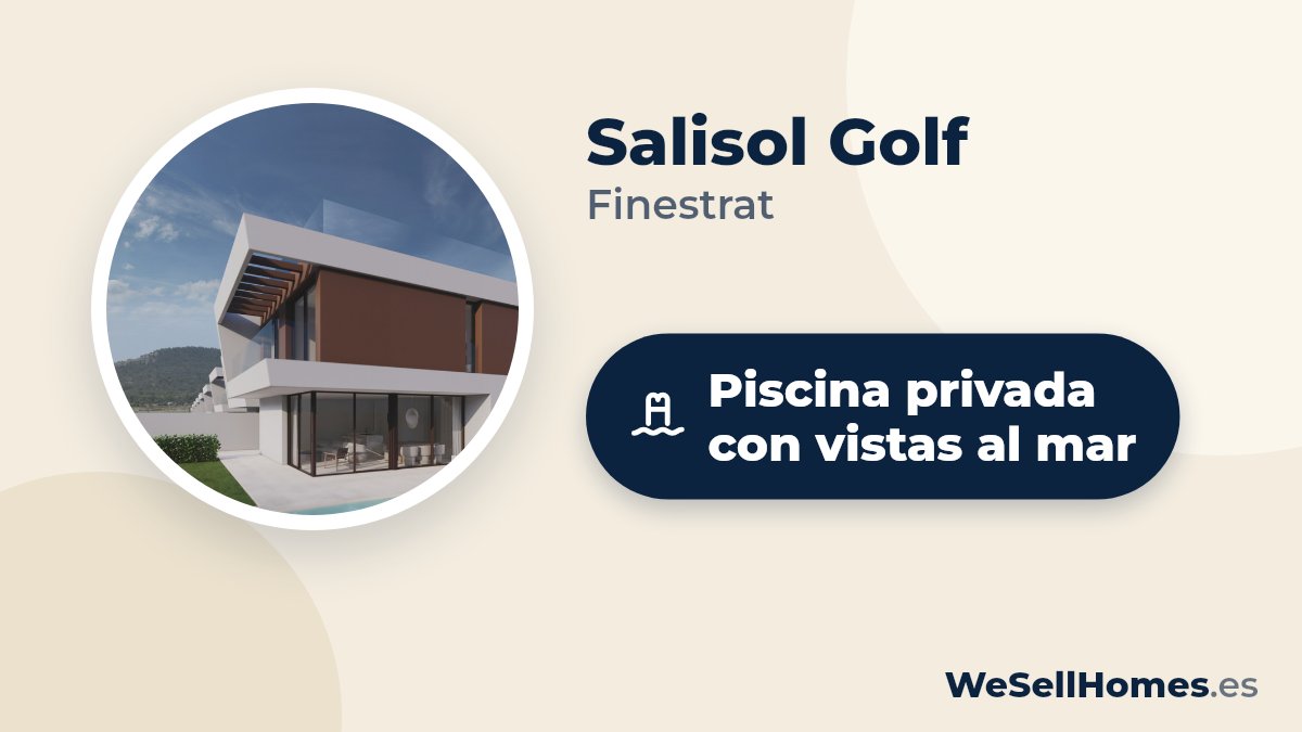 Salisol Golf, Finestrat: Piscina privada con vistas al mar