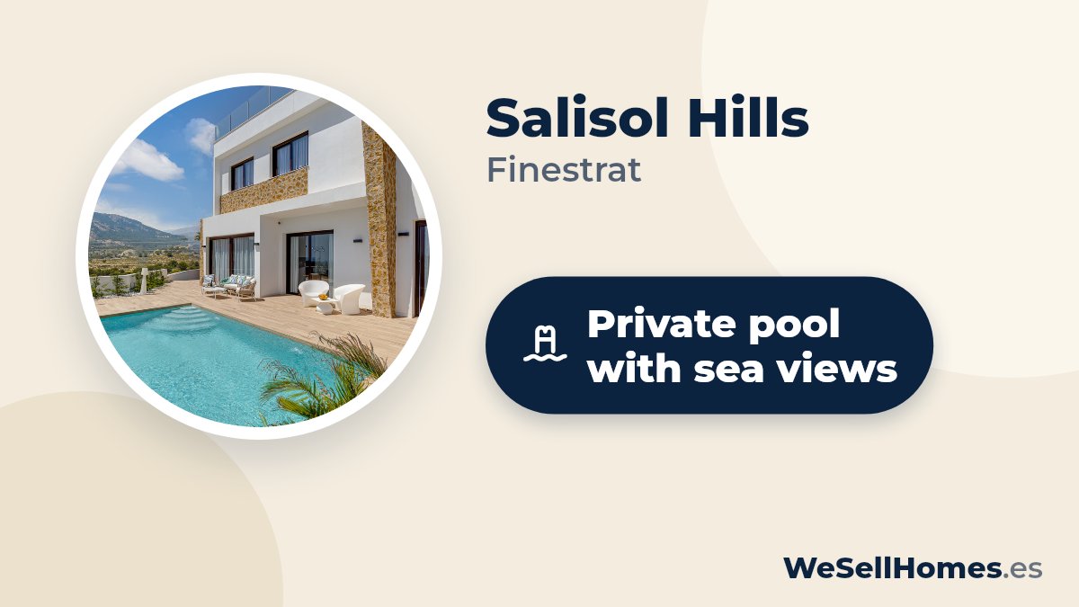 Salisol Hills, Finestrat: Private pool with sea views