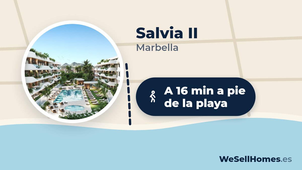 Salvia II, Marbella: A 16 min a pie de la playa