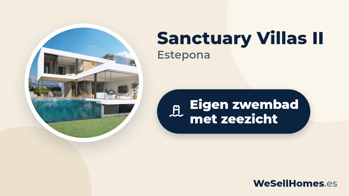 Sanctuary Villas II, Estepona: Eigen zwembad met zeezicht