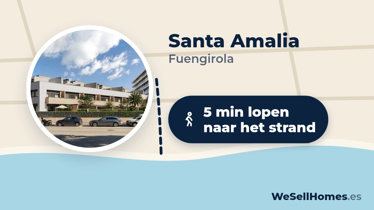 Santa Amalia, Fuengirola: 5 min lopen naar het strand