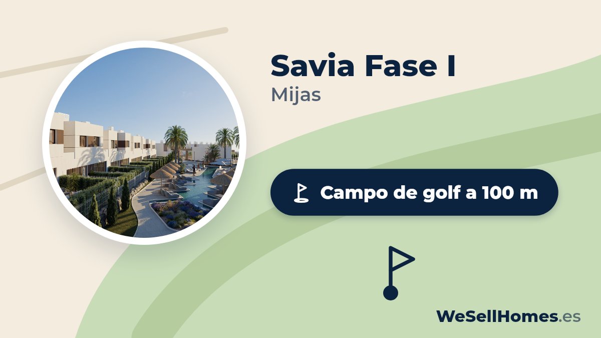 Savia Fase I, Mijas: Campo de golf a 100 m