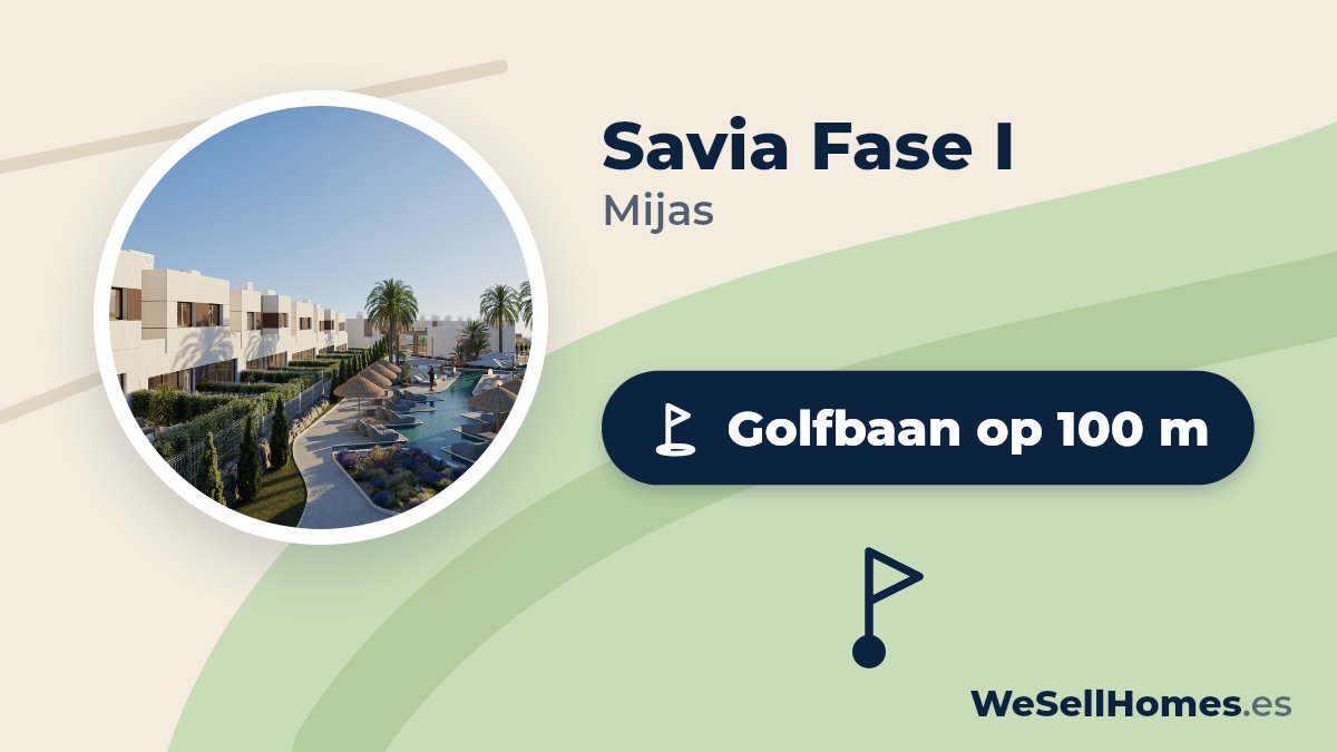 Savia Fase I, Mijas: Golfbaan op 100 m