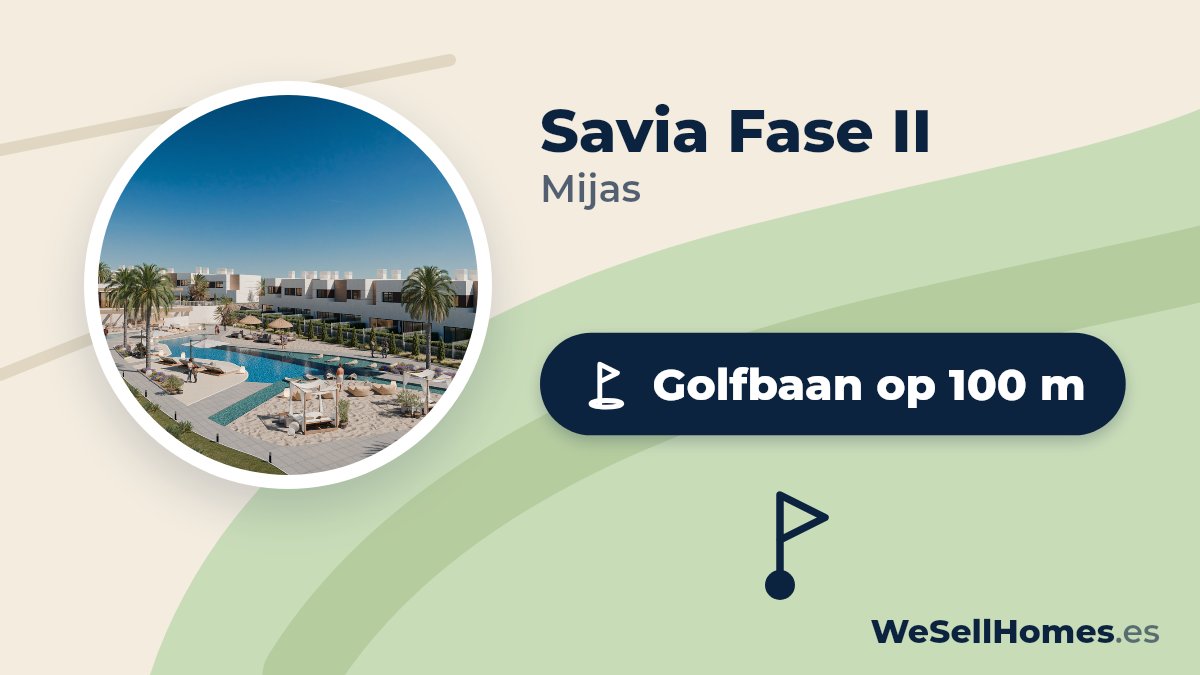 Savia Fase II, Mijas: Golfbaan op 100 m