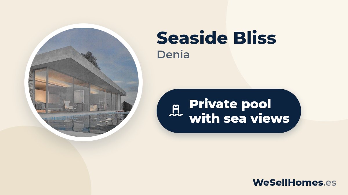 Seaside Bliss, Denia: Private pool with sea views