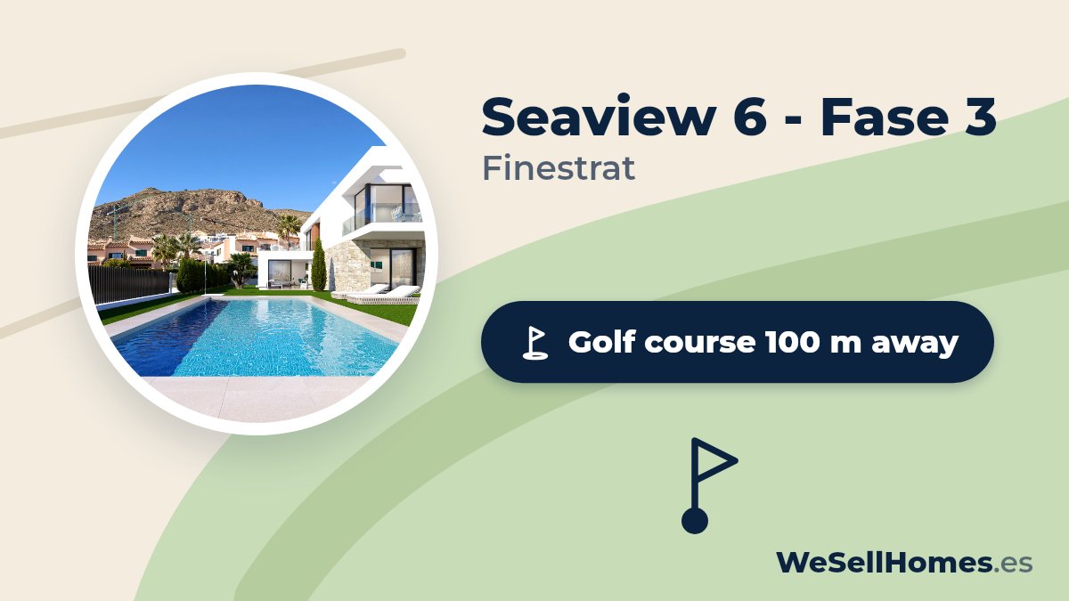 Seaview 6 - Fase 3, Finestrat: Golf course 100 m away