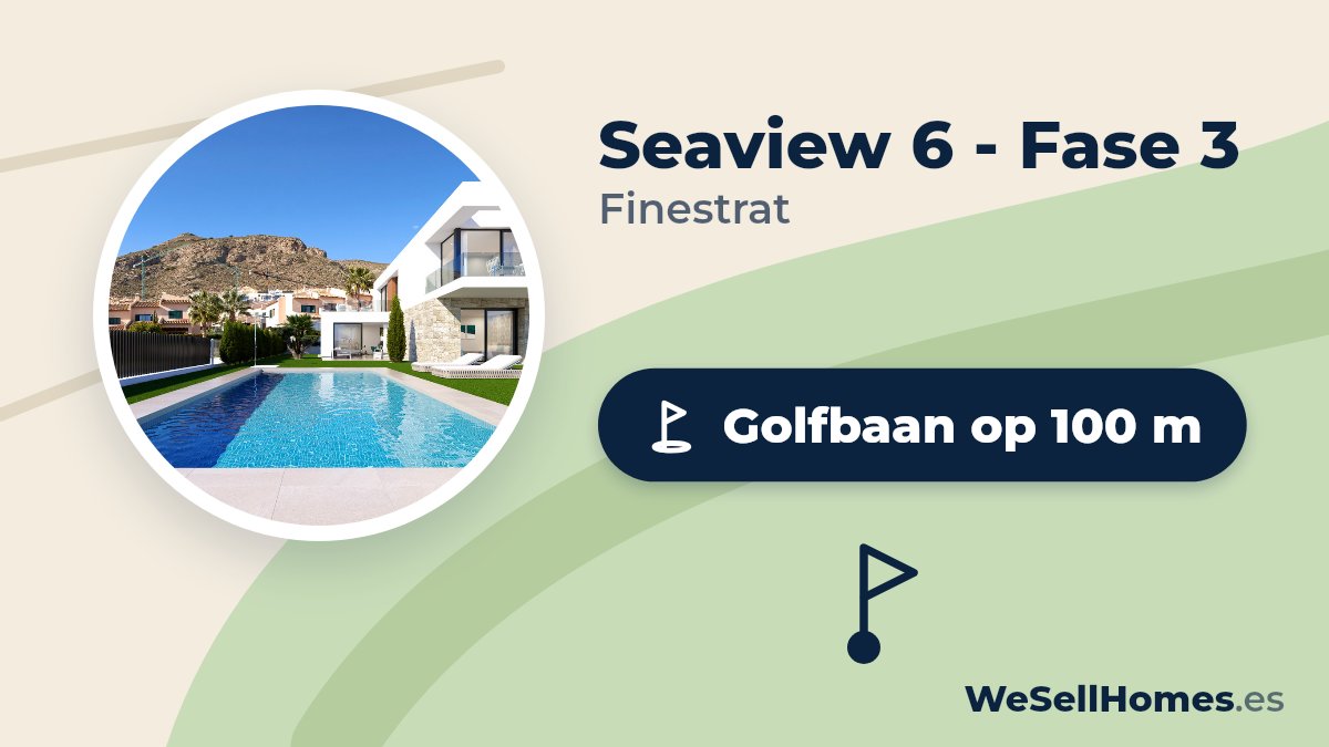 Seaview 6 - Fase 3, Finestrat: Golfbaan op 100 m