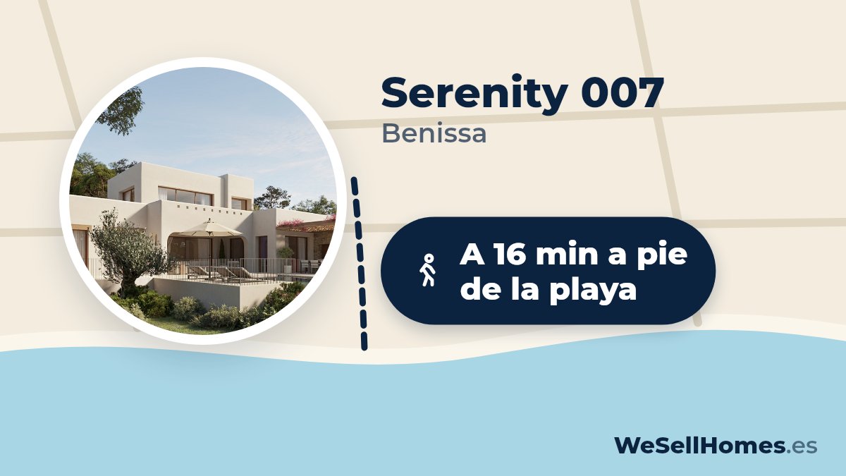 Serenity 007, Benissa: A 16 min a pie de la playa