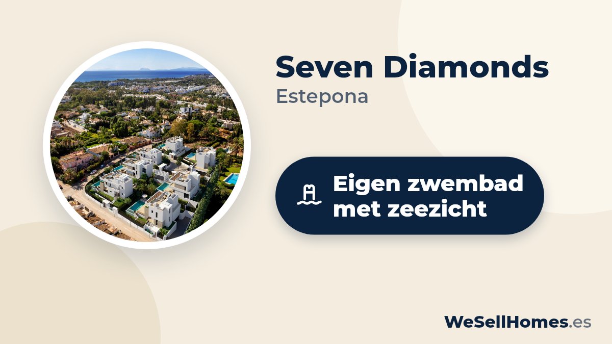 Seven Diamonds, Estepona: Eigen zwembad met zeezicht