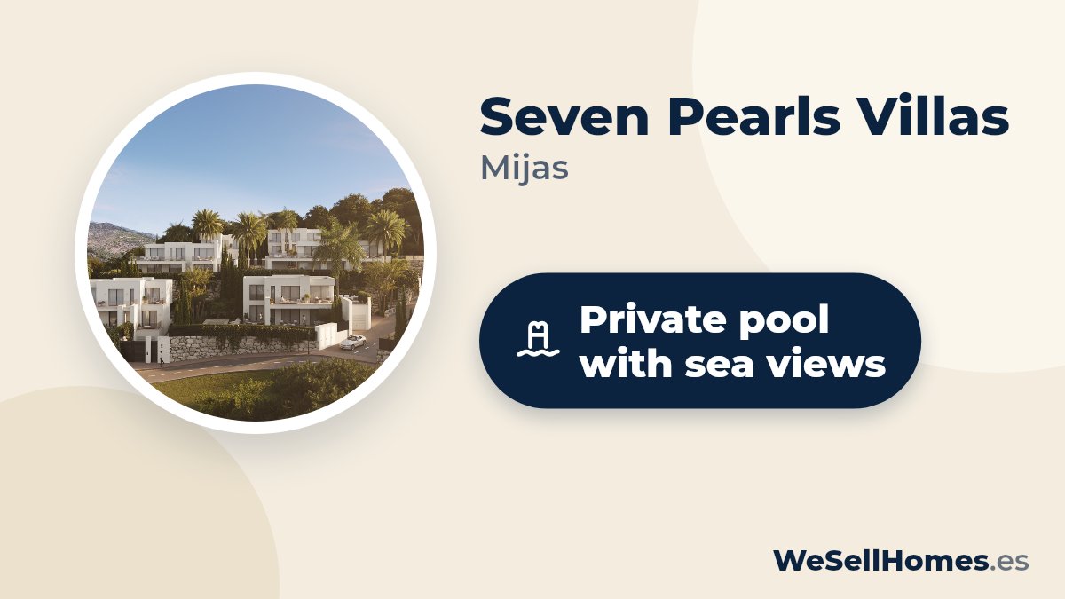 Seven Pearls Villas, Mijas: Private pool with sea views