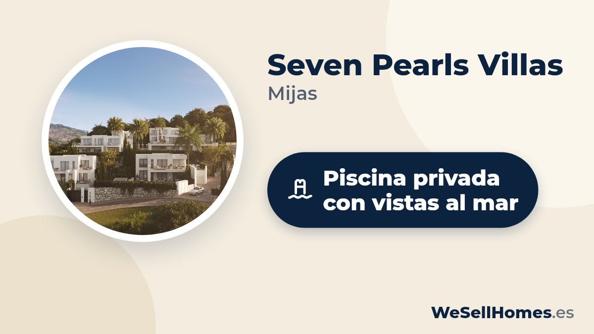 Seven Pearls Villas, Mijas: Piscina privada con vistas al mar