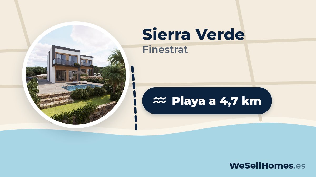 Sierra Verde, Finestrat: Playa a 4,7 km