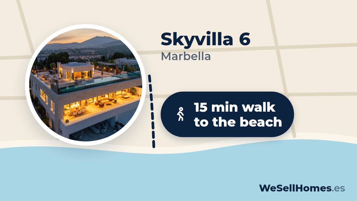Skyvilla 6, Marbella: 15 min walk to the beach