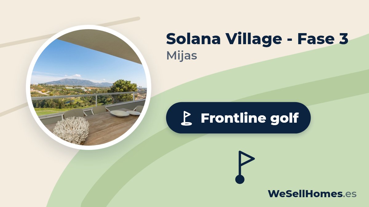 Solana Village - Fase 3, Mijas: Frontline golf