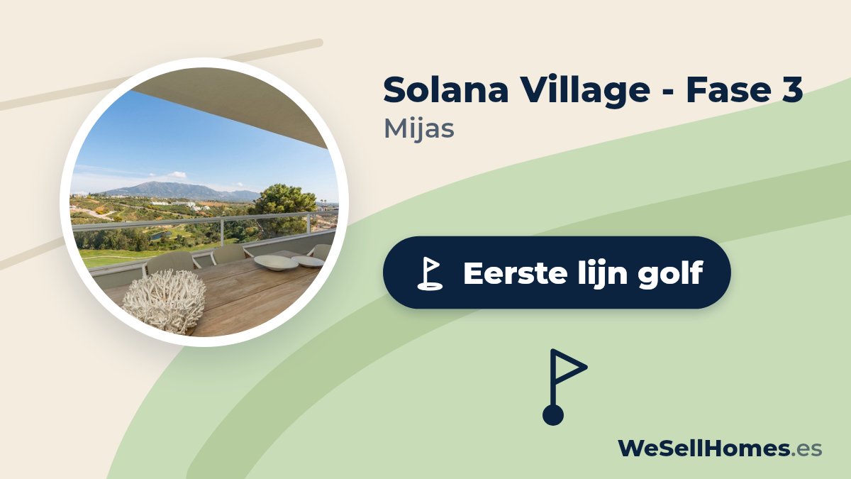 Solana Village - Fase 3, Mijas: Eerste lijn golf