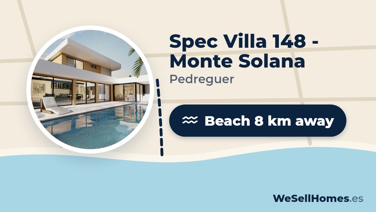 Spec Villa 148 - Monte Solana, Pedreguer: Beach 8 km away