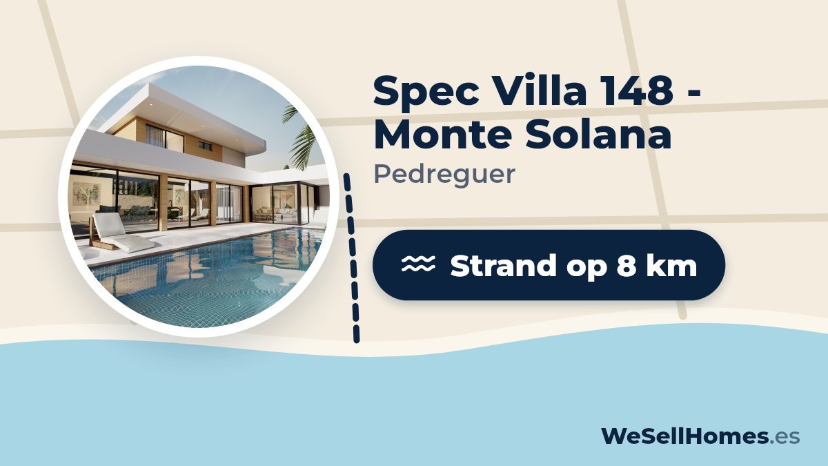 Spec Villa 148 - Monte Solana, Pedreguer: Strand op 8 km