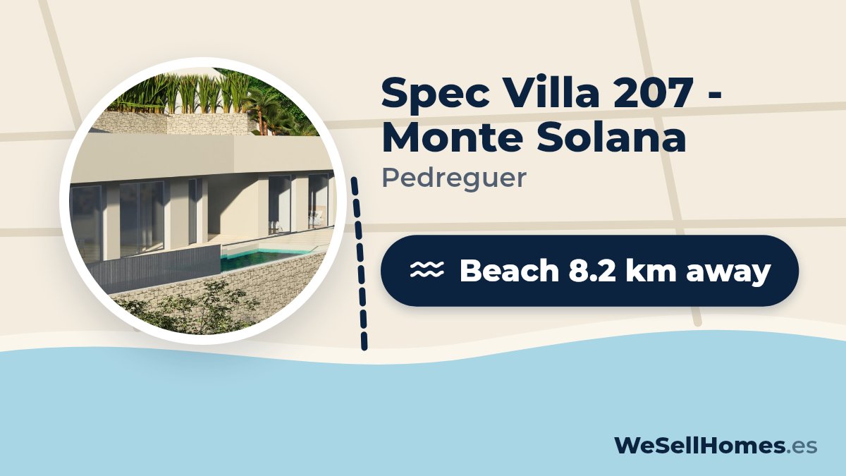 Spec Villa 207 - Monte Solana, Pedreguer: Beach 8.2 km away