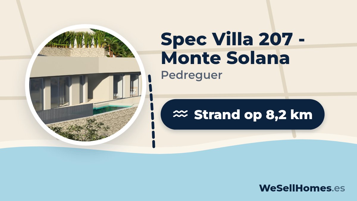 Spec Villa 207 - Monte Solana, Pedreguer: Strand op 8,2 km